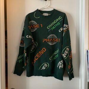 Green Graphic Sweater Jack jones